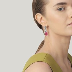 Raspini peony drop earrings