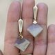 Vintage 14k gouden oorbellen met kwarts