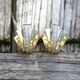 Vintage 18 krt gouden oorbellen12 x briljant ca. 0.30 crt