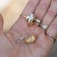 Vintage 18 krt gouden oorbellen12 x briljant ca. 0.30 crt