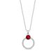 Spark Stardust zilveren hanger Scarlet Ignite rood kristal