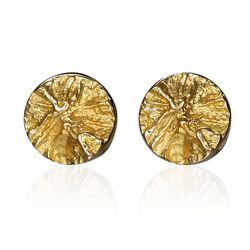 Vintage Lapponia gouden oorstekers Swirls