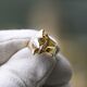Vintage gouden Lapponia ring Geysir
