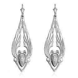 Zilveren collier met oorbellen vleermuis GL Timeless