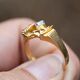 Vintage gouden ring Lapponia met briljant