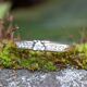 Vintage 14krt gouden ring bezet met 0.09ct briljant