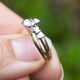 Vintage 14krt gouden claddagh ring bicolor