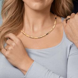 BOCCIA Titanium collier verguld 08082-03