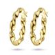 9k gedraaide oorringen 20,5 mm