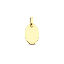 9k graveerhanger ovaal 15 mm