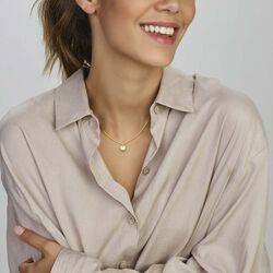 9k graveerhanger rond 15 mm