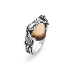 Giovanni Raspini Leopard Drop ring citrine