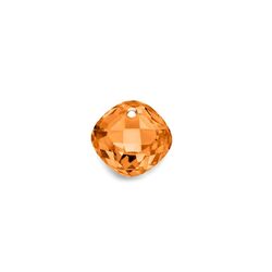 MY iMenso Carezza Quadrati single stone cognac CZ faceted 12 mm