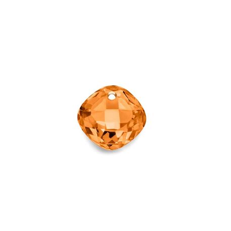 MY iMenso Carezza Quadrati single stone cognac CZ faceted 12 mm