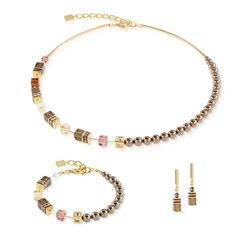 COEUR DE LION set 5086-1100 GeoCUBE Precious Fusion Pearl Mocha Mousse