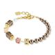 COEUR DE LION armband  5086-30-1100 GeoCUBE Precious Fusion Pearls Mocha Mousse