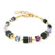 COEUR DE LION armband 3042-30-1308 GeoCUBE Precious Classic Blue Moon gold