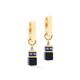 COEUR DE LION oorbellen 3043-21-1308 GeoCUBE Precious Classic Hoop Blue Moon Gold