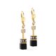 COEUR DE LION oorbellen 4018-20-1316 Onyx Black Gold