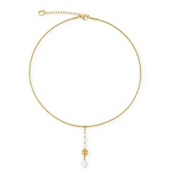 COEUR DE LION set 137-1416 Pearl & Spikes Drop Gold