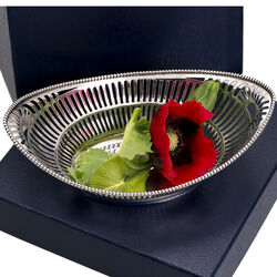 Zilveren bonbon mandje A. Presburg & Zn anno 1968