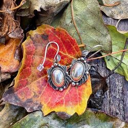 Georg Jensen oorbellen Heritage transparant