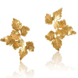 Vergulde zilveren oorstekers van Bruno da Rocha