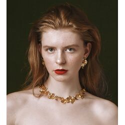 Vergulde zilveren oorstekers van Bruno da Rocha