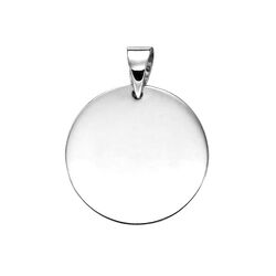 Elements 9 karaat rond graveerplaatje