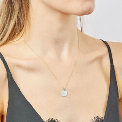 Elements 9 karaat rond graveerplaatje