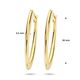 18 karaat gouden oorringen 30 mm