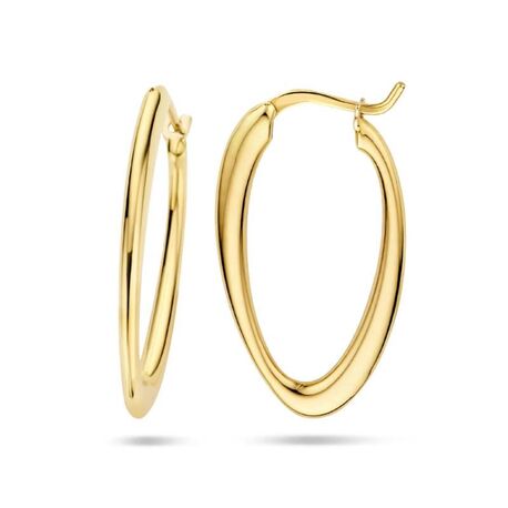 18 karaat gouden oorringen 30 mm