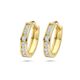 9 karaat klapoorringen met zirkonia 12,5mm