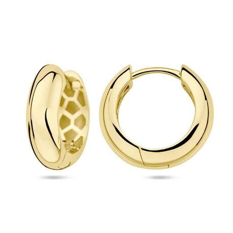 9k klapoorringen halfronde buis 15,5mm