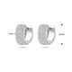 Witgouden klapoorringen diamanten 0.40ct