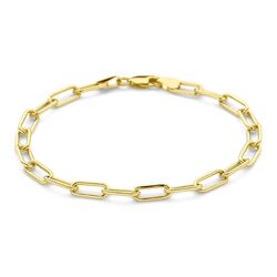 SilGold armband paperclip 19 cm