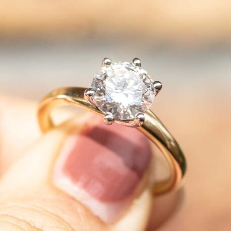 MY iMenso 14krt gouden ring 2ct lab diamant