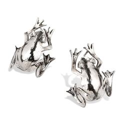 Bruno da Rocha zilveren oorstekers kikker