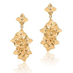 Bruno da Rocha verguld zilveren oorbellen bladeren