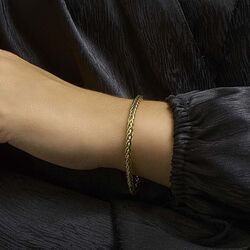 SilGold armband vossestaart 19 cm