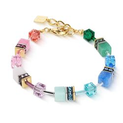 COEUR DE LION armband 4905-30-1520 GeoCUBE Iconic Precious Rainbow