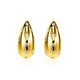 ZINZI vergulde oorstekers druppel met zirkonia