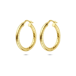 oorringen buis 3 mm SilGold