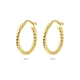 oorringen gedraaide buis 2 mm SilGold