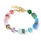 COEUR DE LION armband 4905-30-1520 GeoCUBE Iconic Precious Rainbow