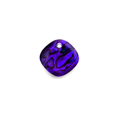Carezza Quadrati single stone Abalone in purple resin 12 mm MY iMenso