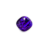 Carezza Quadrati single stone Abalone in purple resin 12 mm MY iMenso