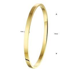 SilGold armband bangle vlakke buis 4 mm