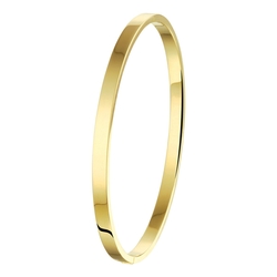 SilGold armband bangle vlakke buis 4 mm