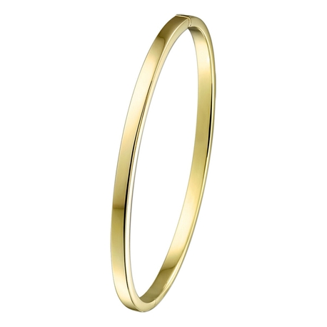 Silgold armband scharnier massief vlakke buis 3 x 61 mm